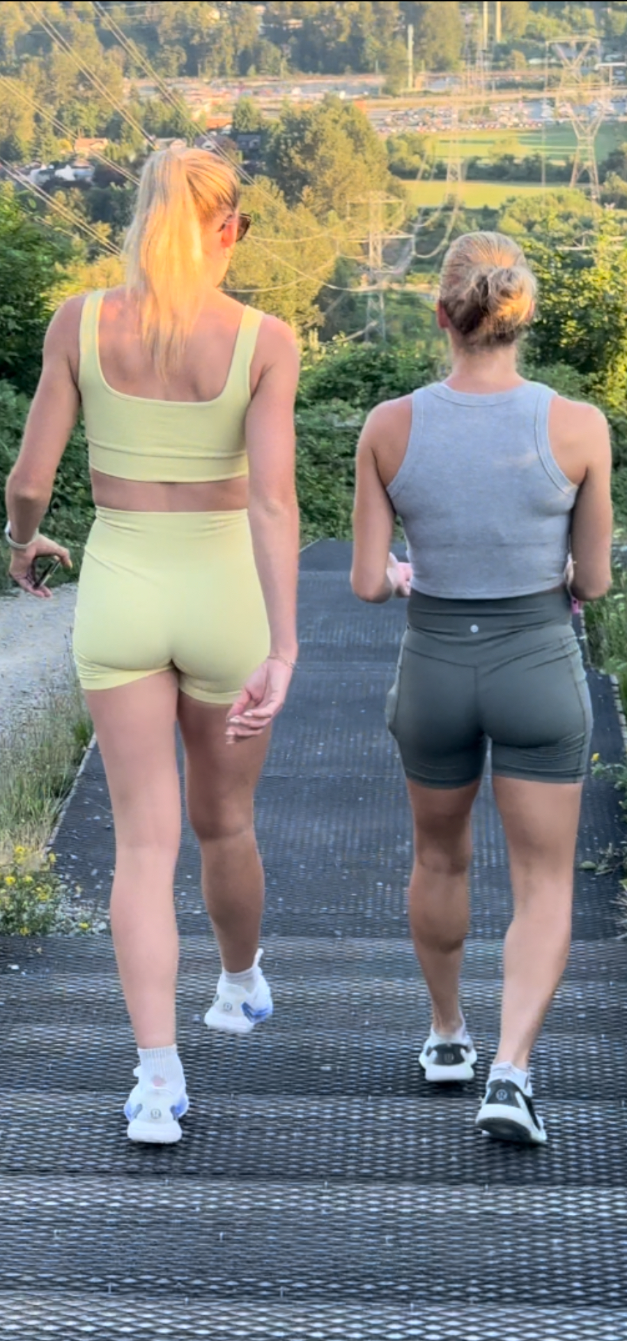 Dirty Blonde DUO Caught in Lulu BOOTY Shorts PART 1