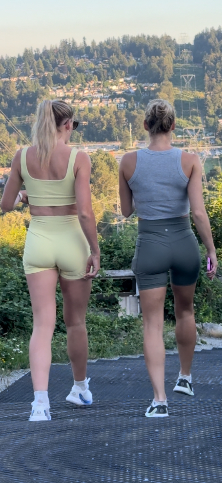 Dirty Blonde DUO Caught in Lulu BOOTY Shorts PART 1