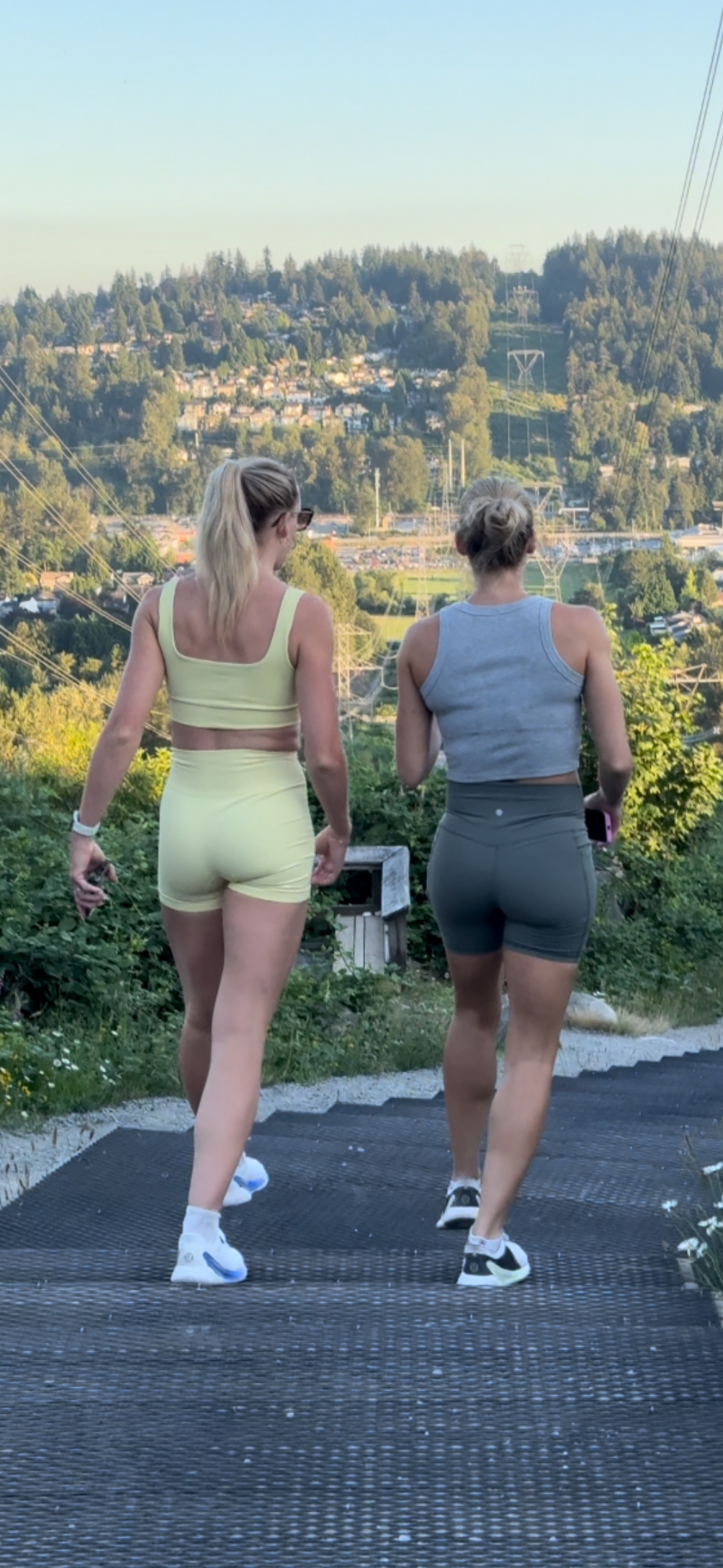 Dirty Blonde DUO Caught in Lulu BOOTY Shorts PART 1