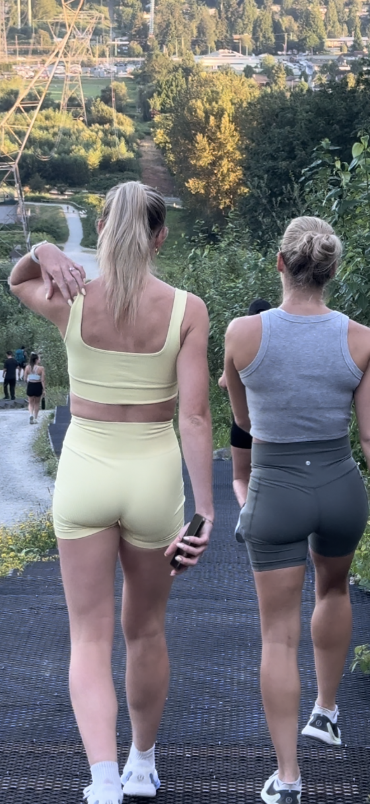 Dirty Blonde DUO Caught in Lulu BOOTY Shorts PT.2