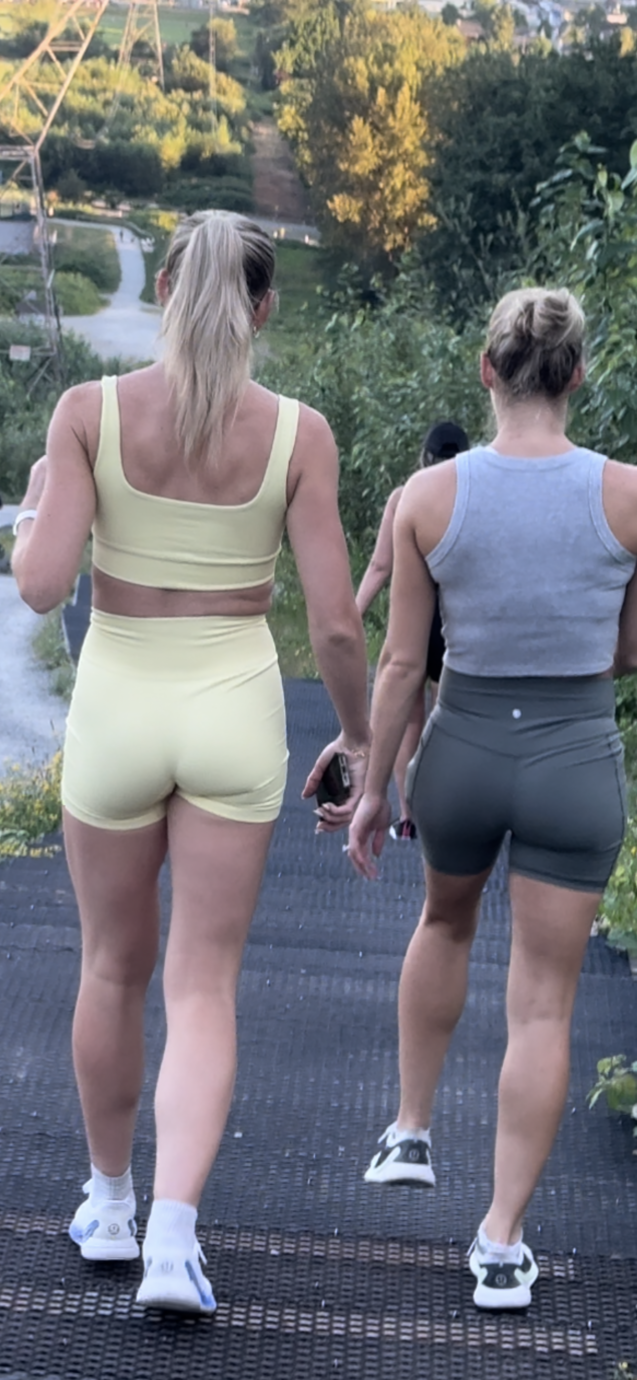 Dirty Blonde DUO Caught in Lulu BOOTY Shorts PT.2