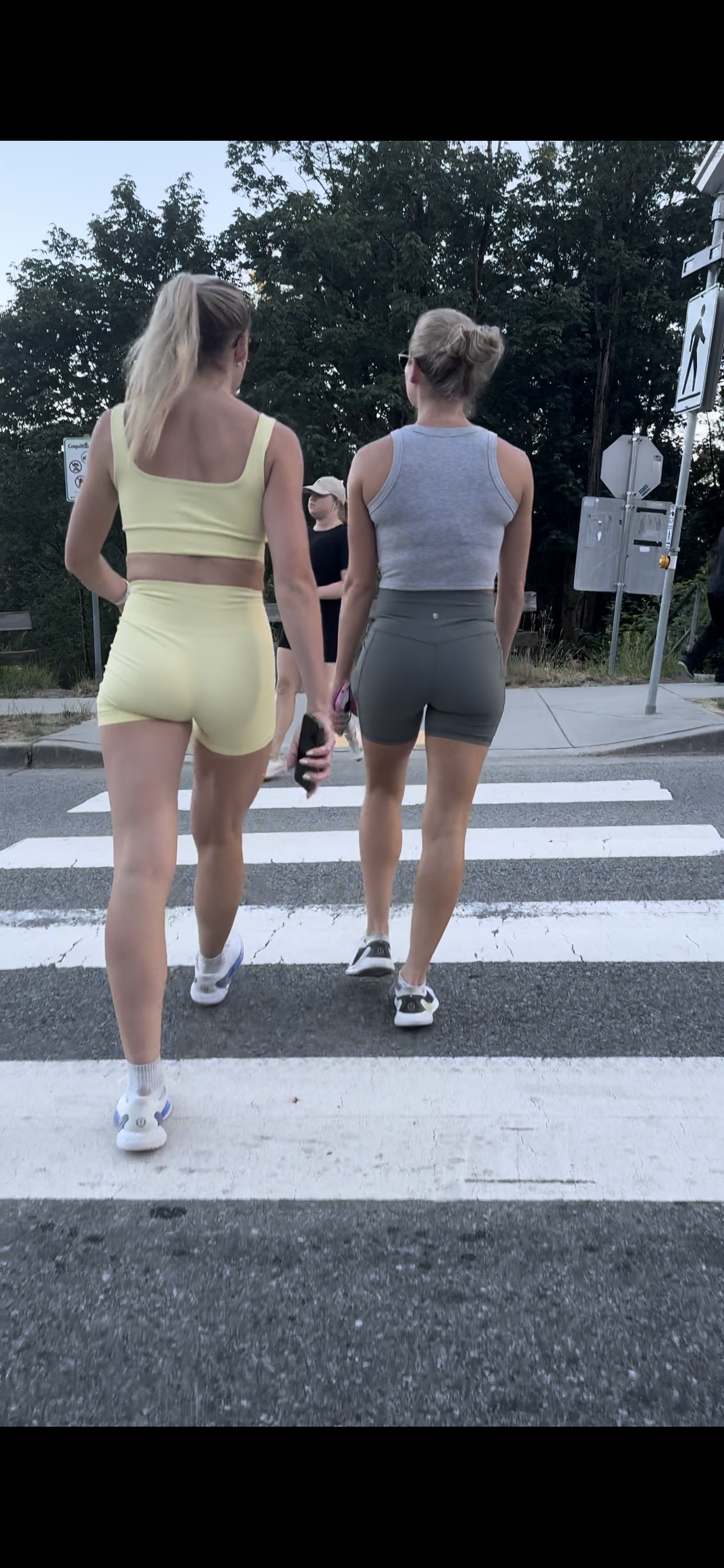 Dirty Blonde DUO Caught in Lulu BOOTY Shorts PT.2