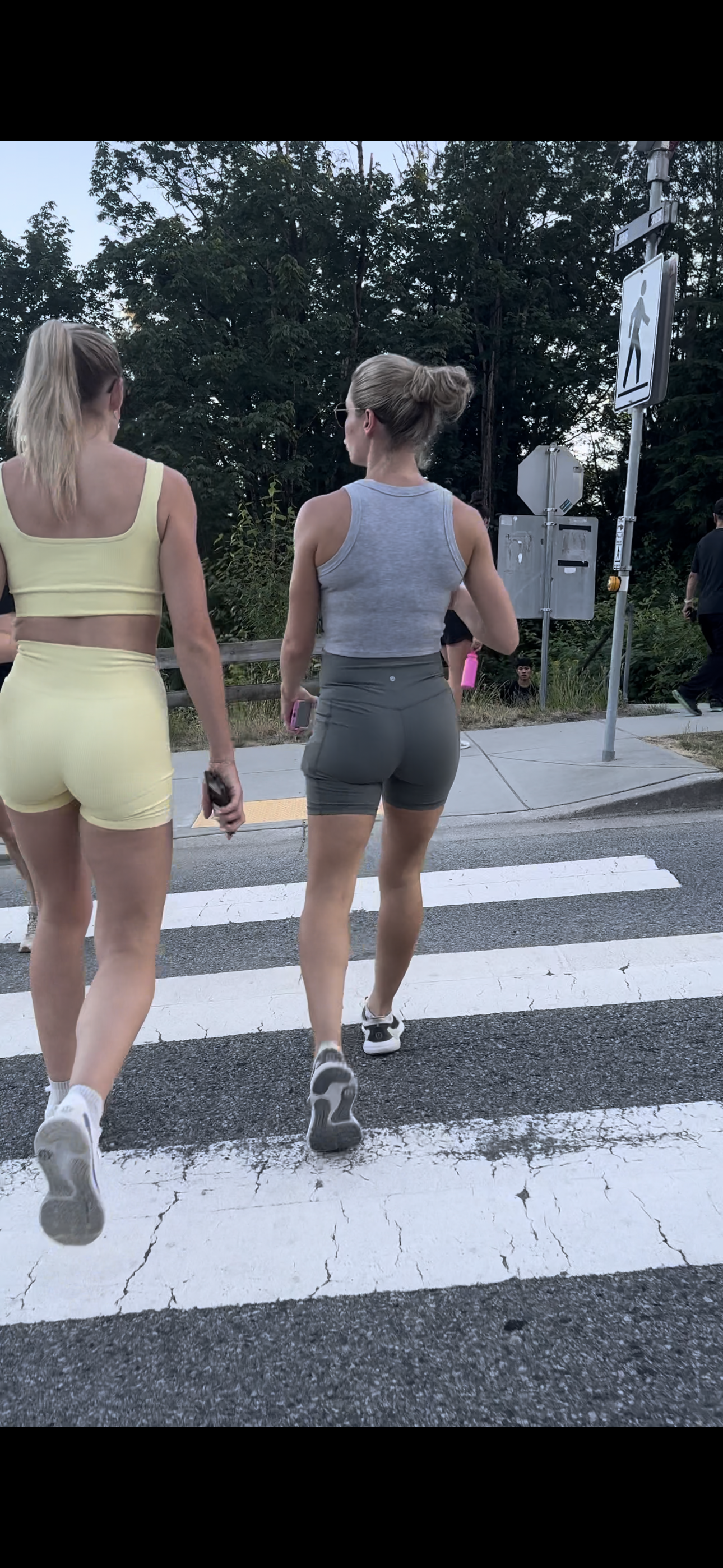 Dirty Blonde DUO Caught in Lulu BOOTY Shorts PT.2