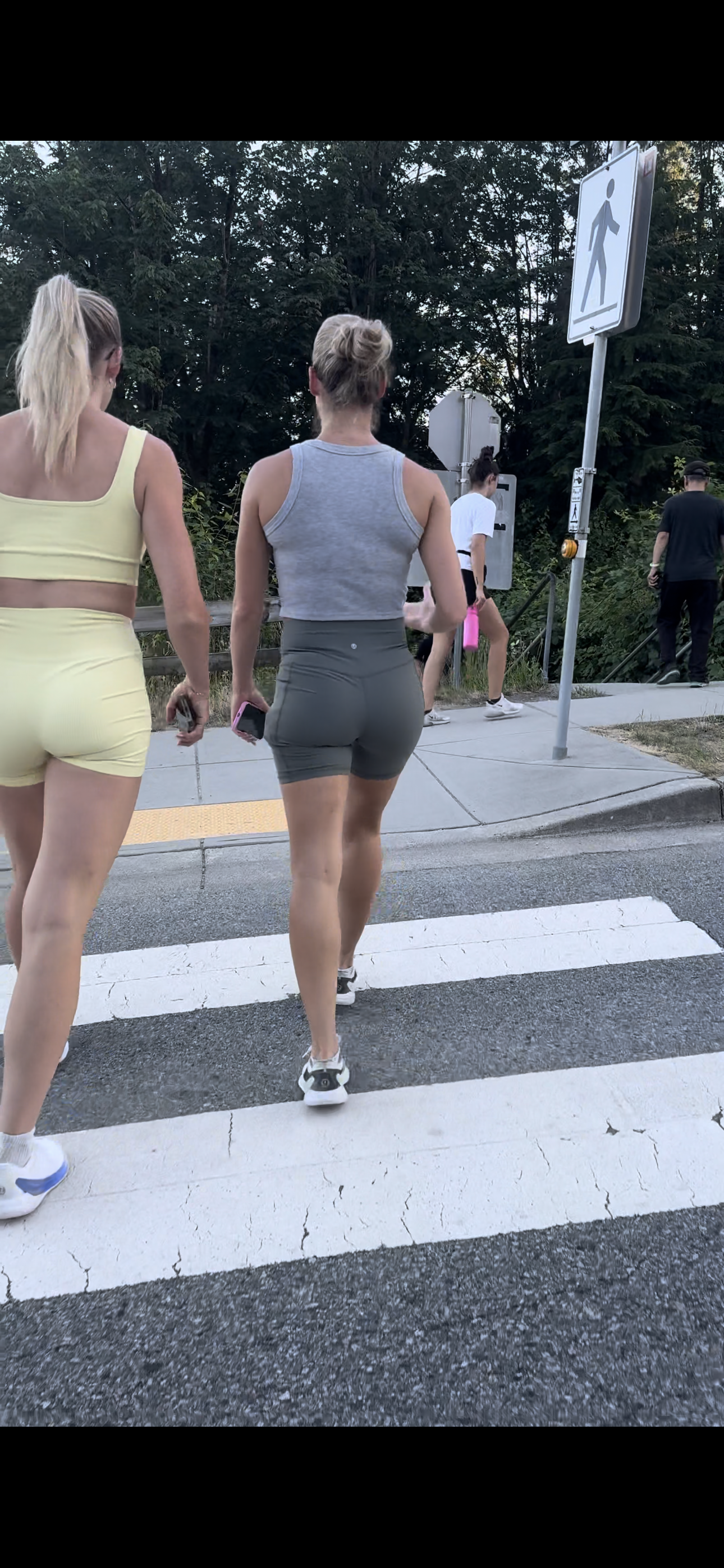 Dirty Blonde DUO Caught in Lulu BOOTY Shorts PT.2