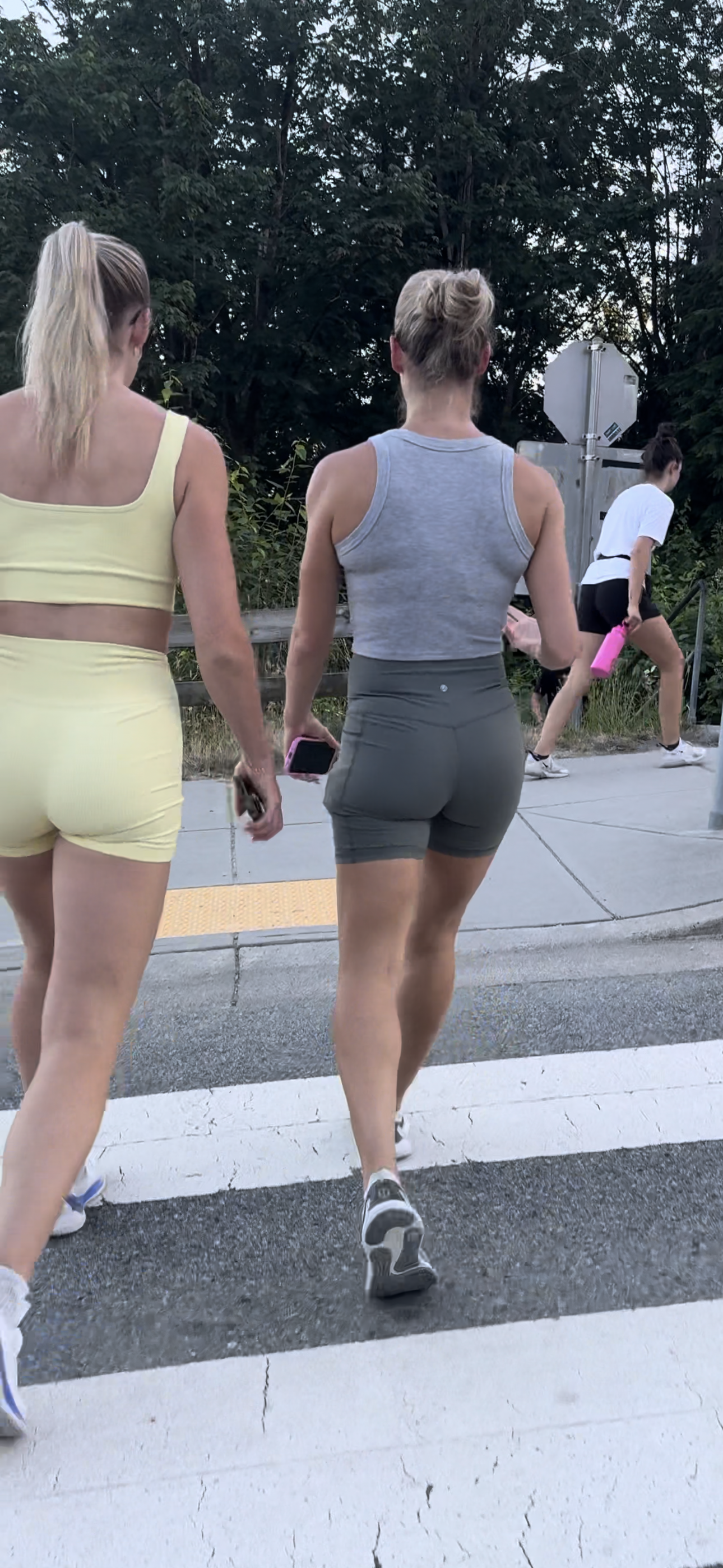 Dirty Blonde DUO Caught in Lulu BOOTY Shorts PT.2