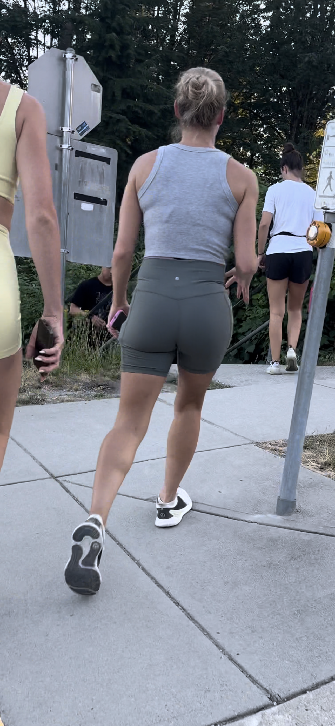 Dirty Blonde DUO Caught in Lulu BOOTY Shorts PT.2