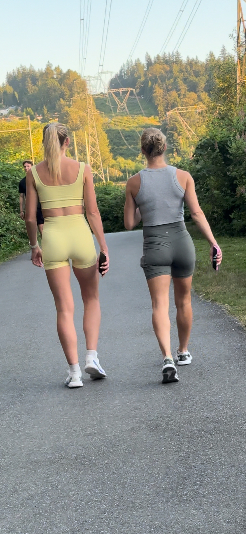 Dirty Blonde DUO Caught in Lulu BOOTY Shorts PT.2