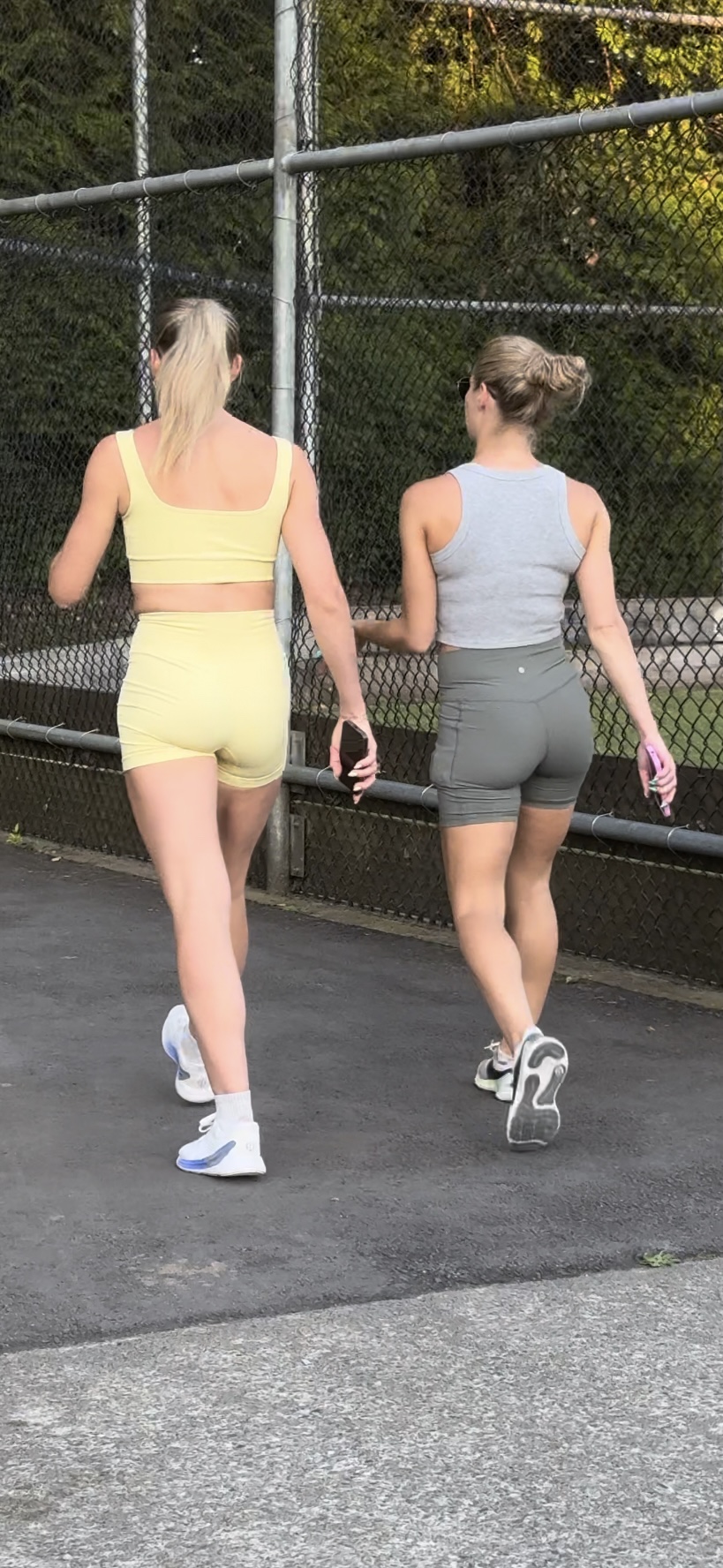 Dirty Blonde DUO Caught in Lulu BOOTY Shorts PT.2