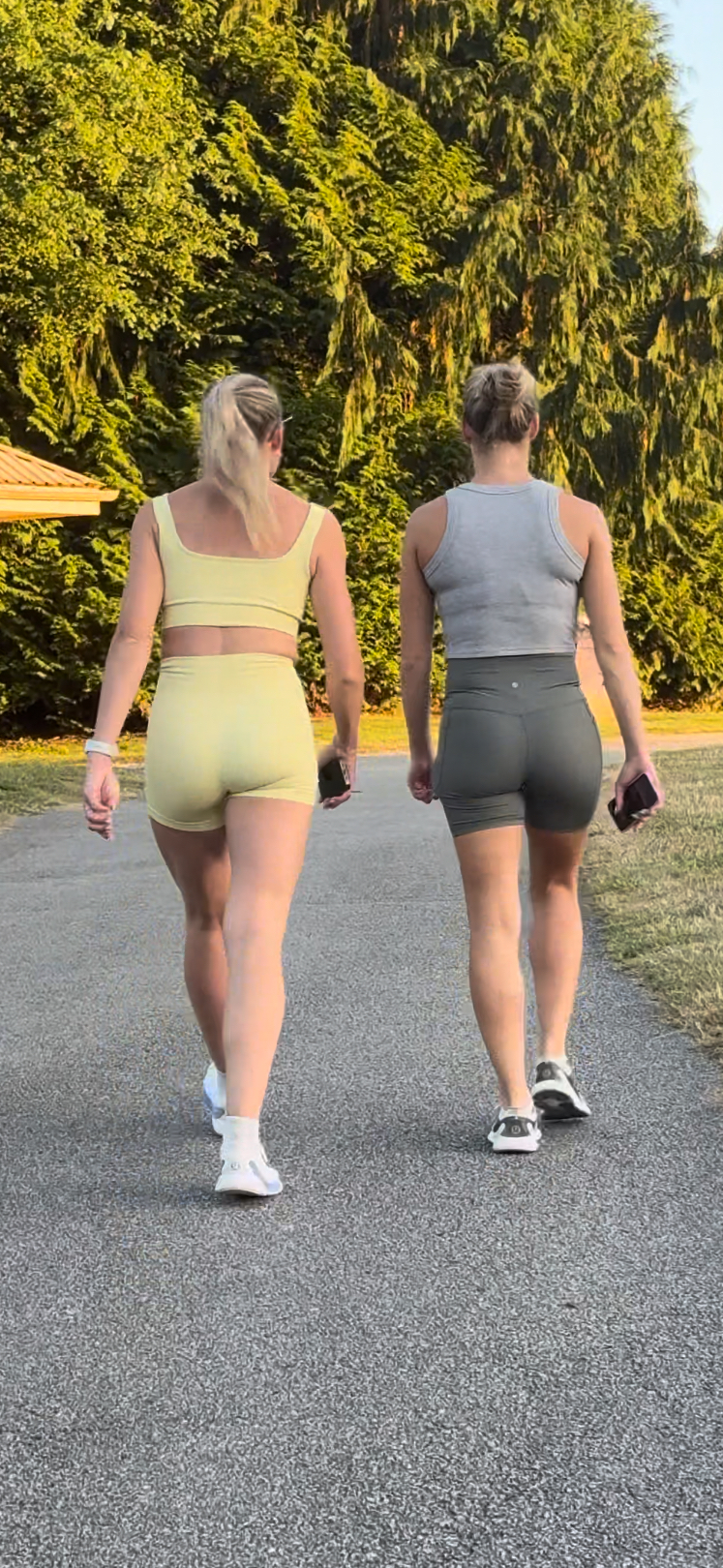 Dirty Blonde DUO Caught in Lulu BOOTY Shorts PT.2