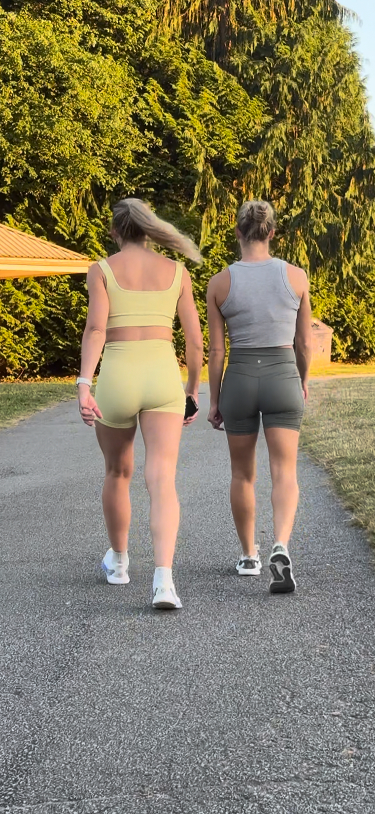 Dirty Blonde DUO Caught in Lulu BOOTY Shorts PT.2