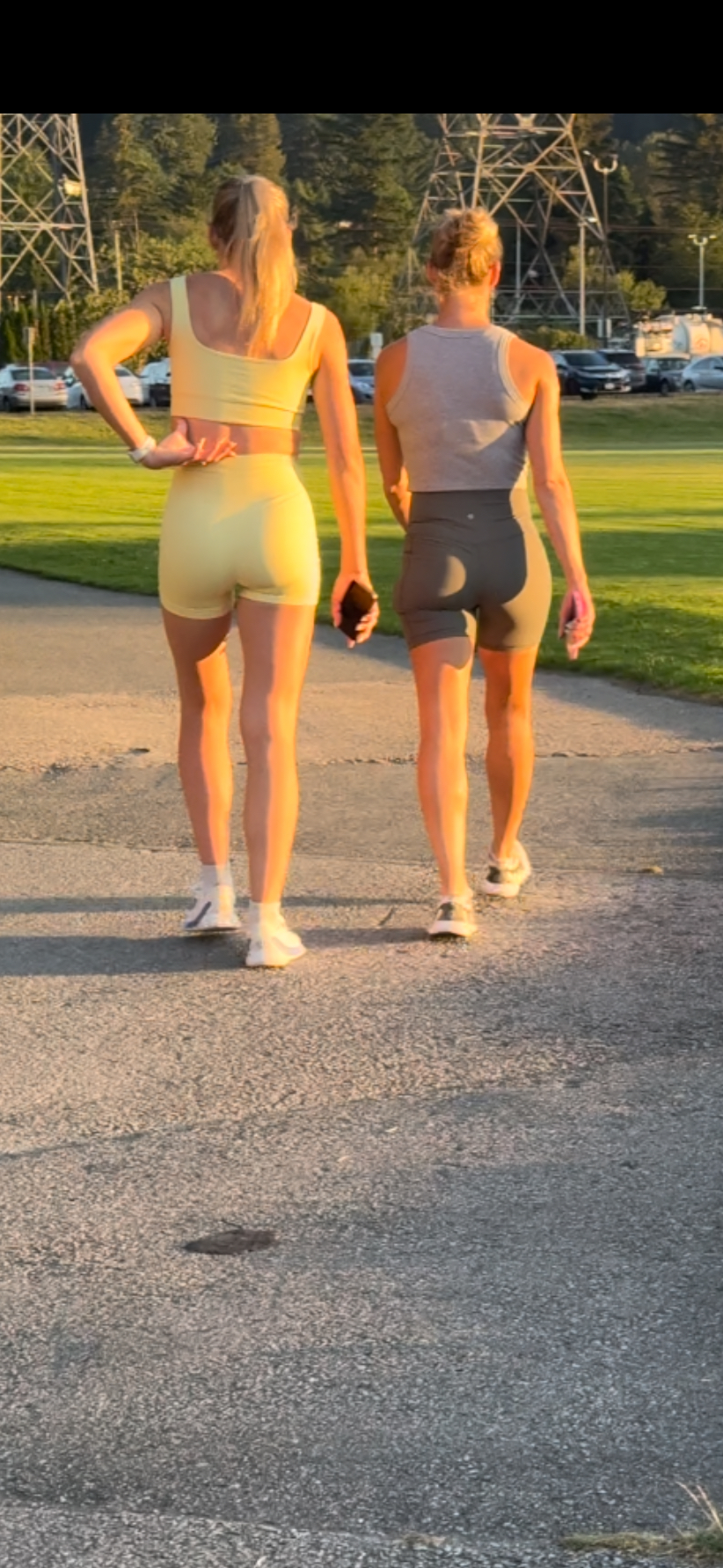 Dirty Blonde DUO Caught in Lulu BOOTY Shorts PT.2