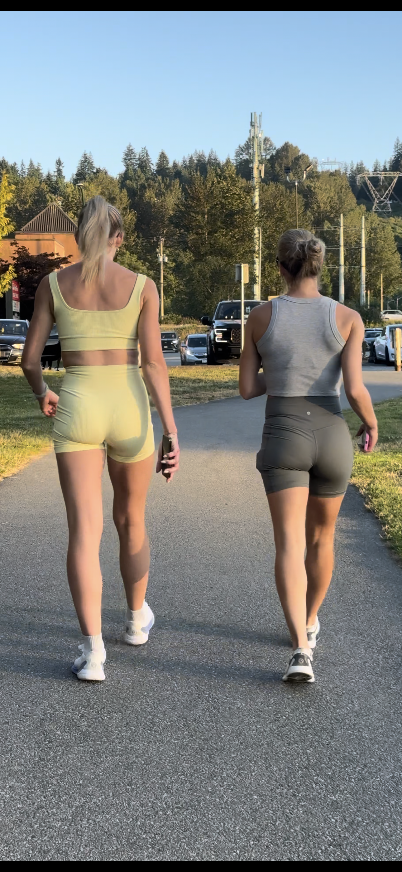Dirty Blonde DUO Caught in Lulu BOOTY Shorts PT.2