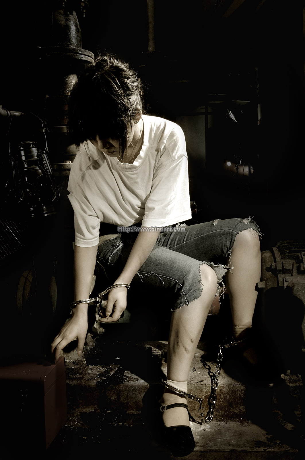 Chinese lady bondage 284-2