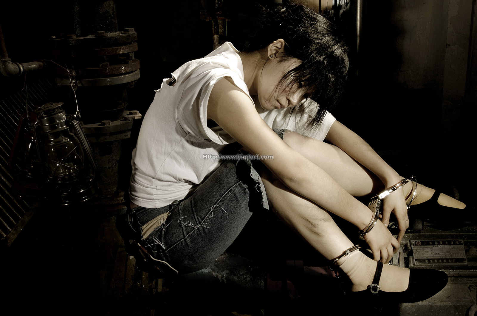 Chinese lady bondage 284-2