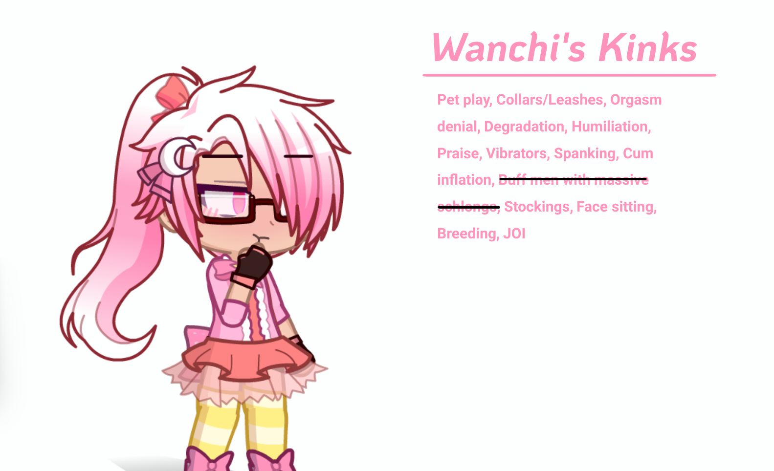 [Gacha] Magical Luni and Wanchi's Kinks/Fetishes