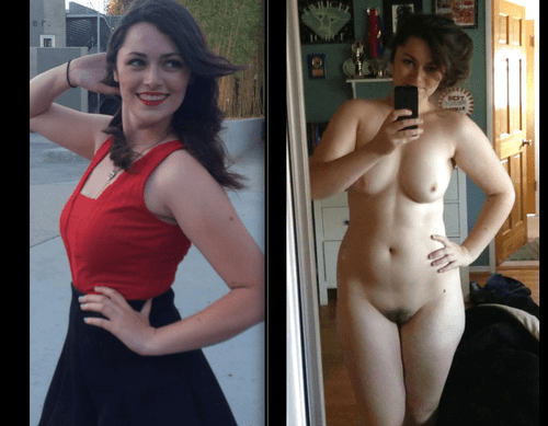 dressed and undressed women