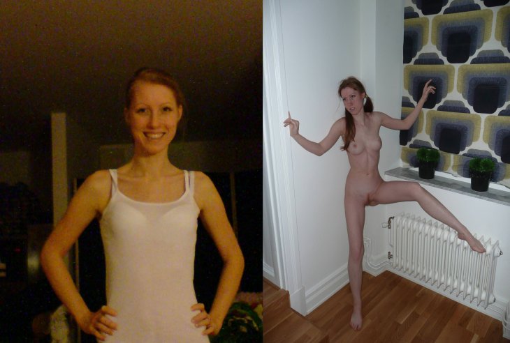 dressed and undressed women