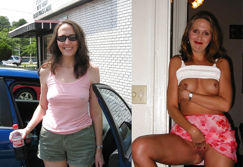 dressed and undressed women