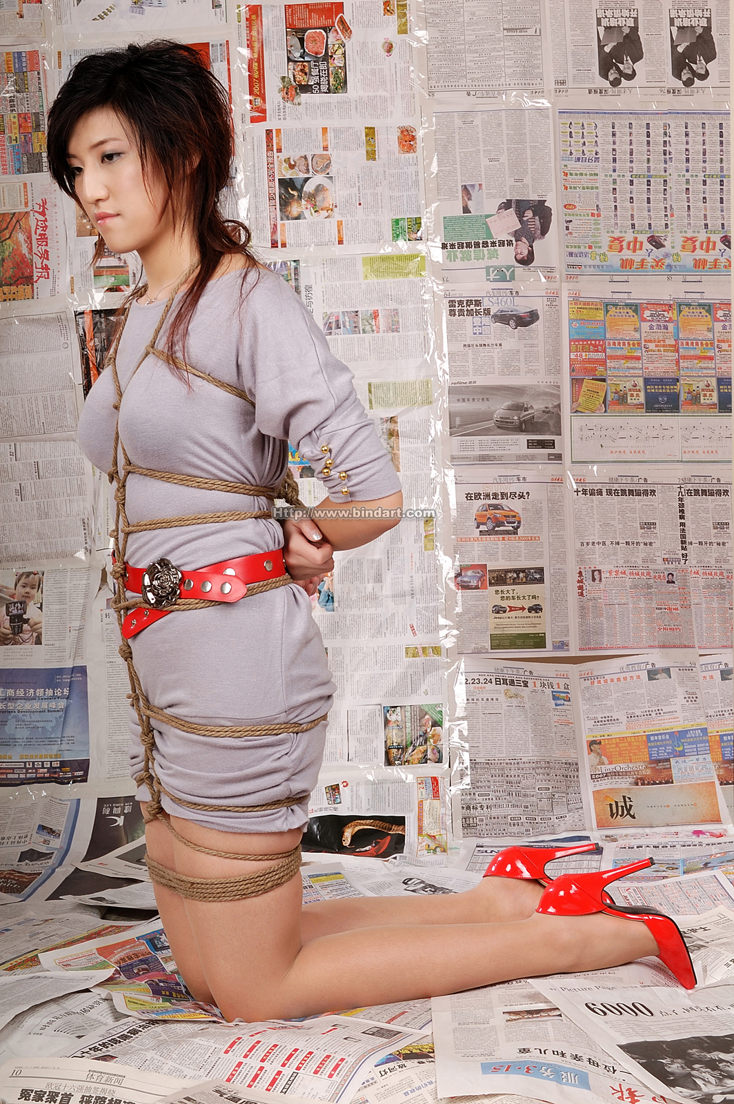 Chinese lady bondage 359-1