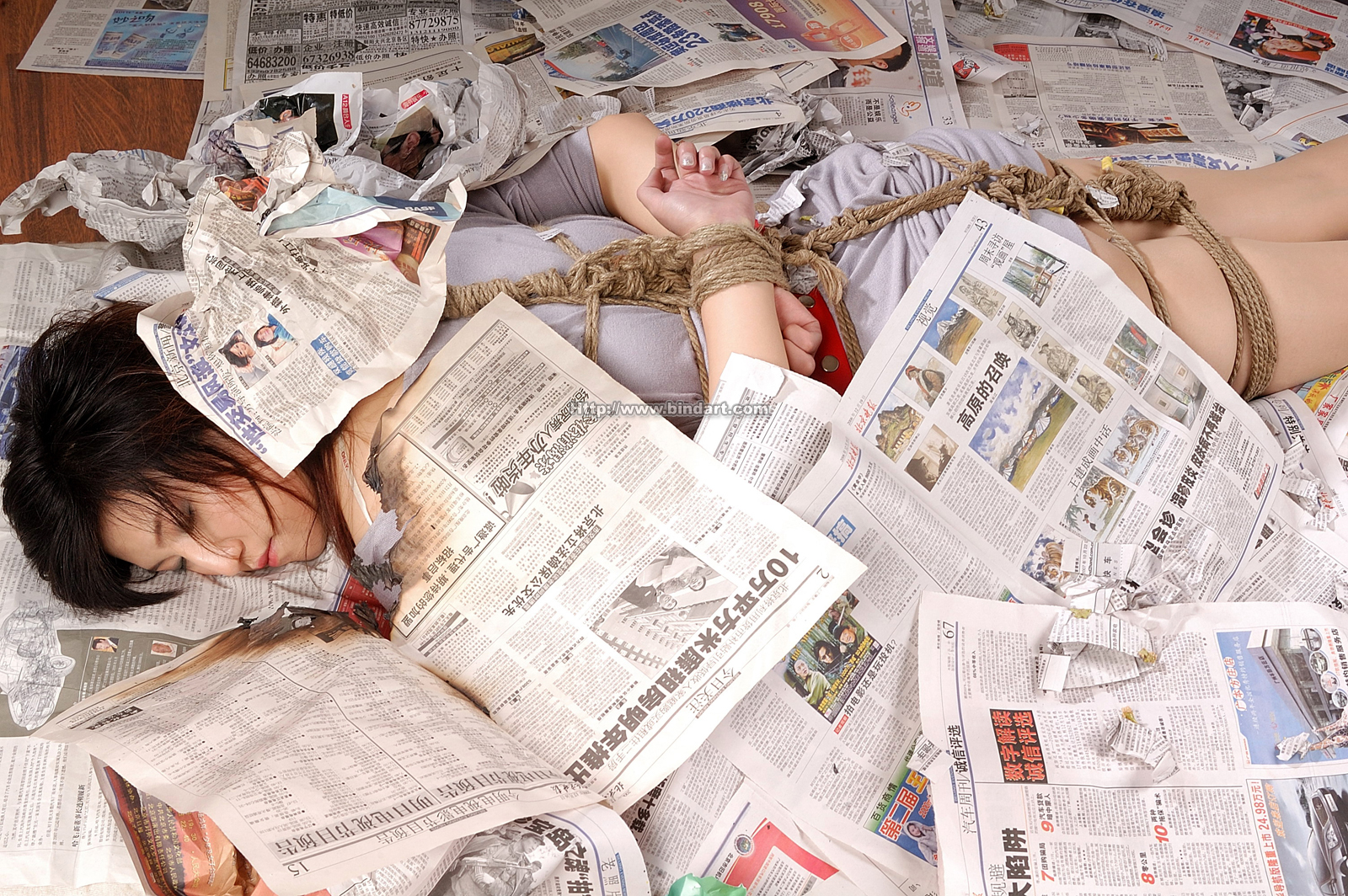 Chinese lady bondage 359-1