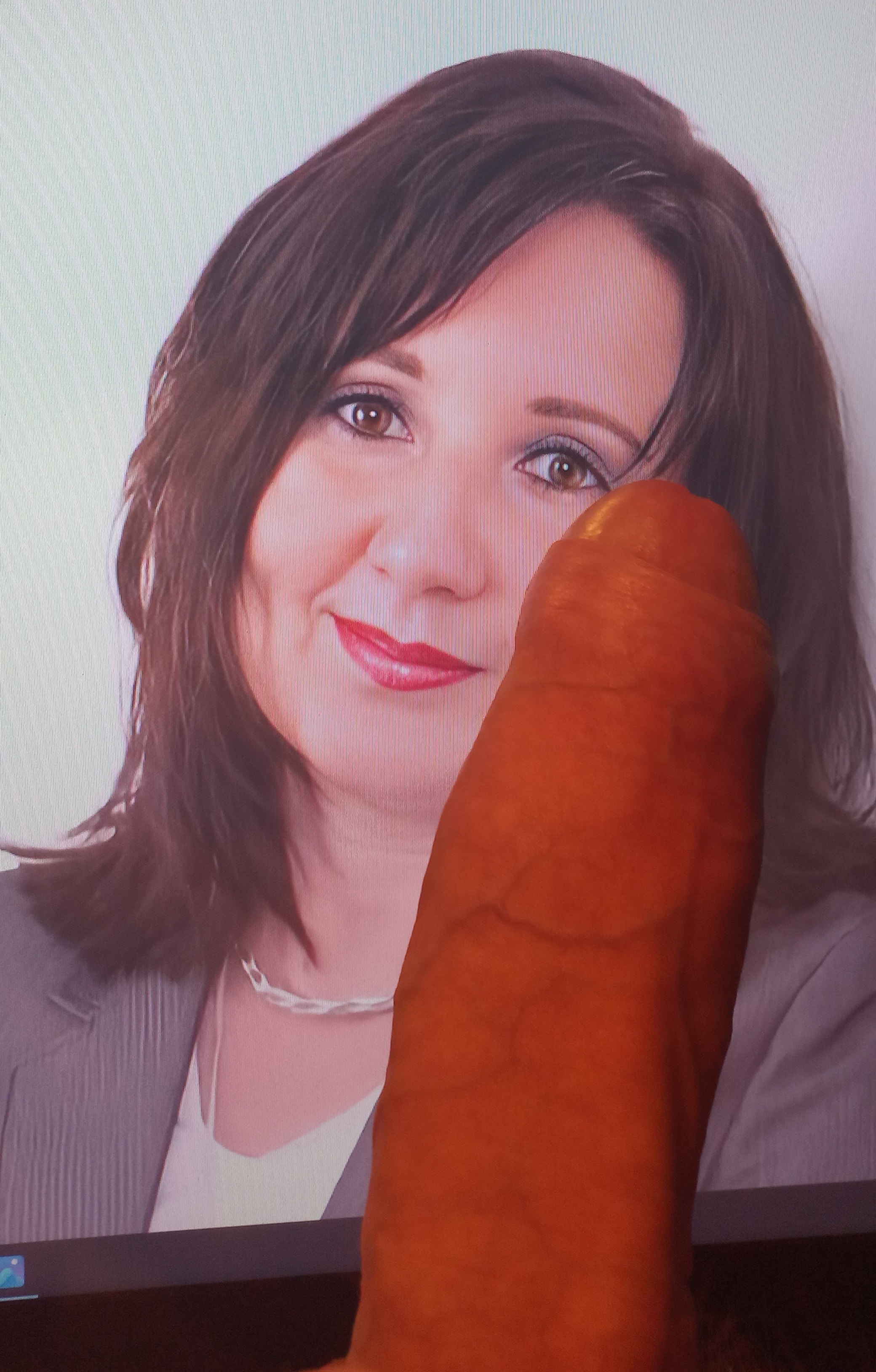 Secretary Michaela makes some cocks hard and cum