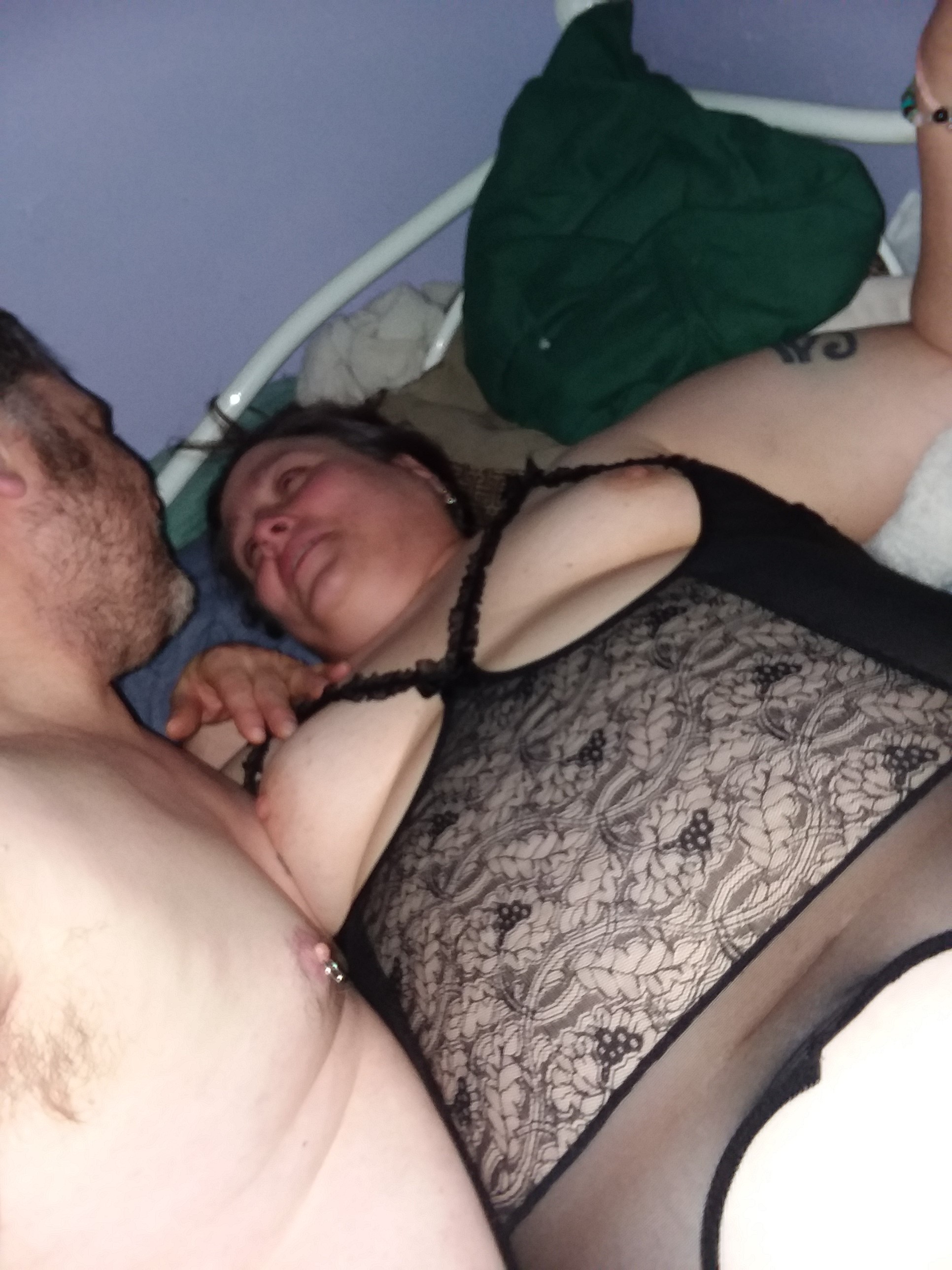 Tracey Stoute-Greene In Black Lingerie