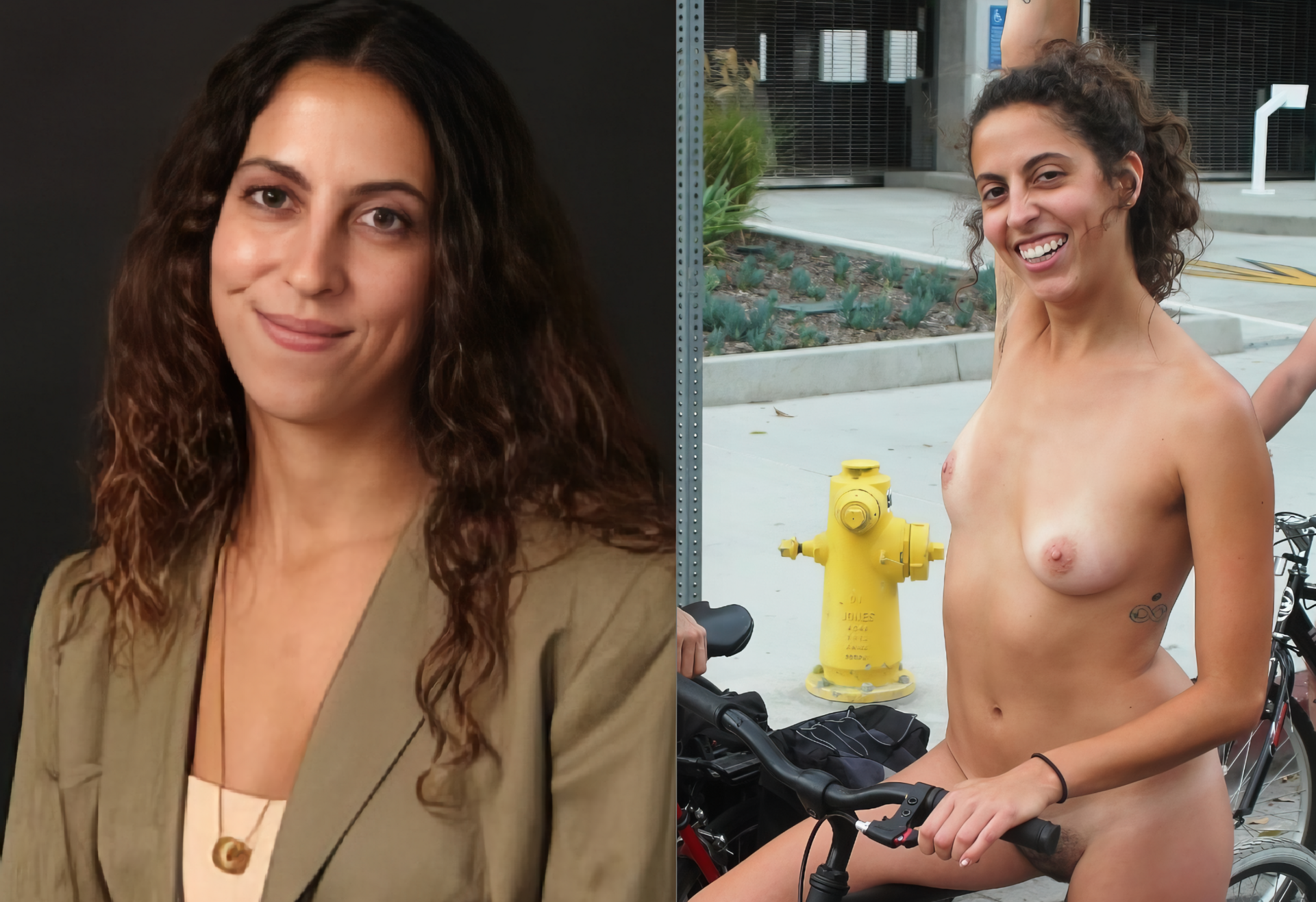 Sexy slut Alexandra naked public