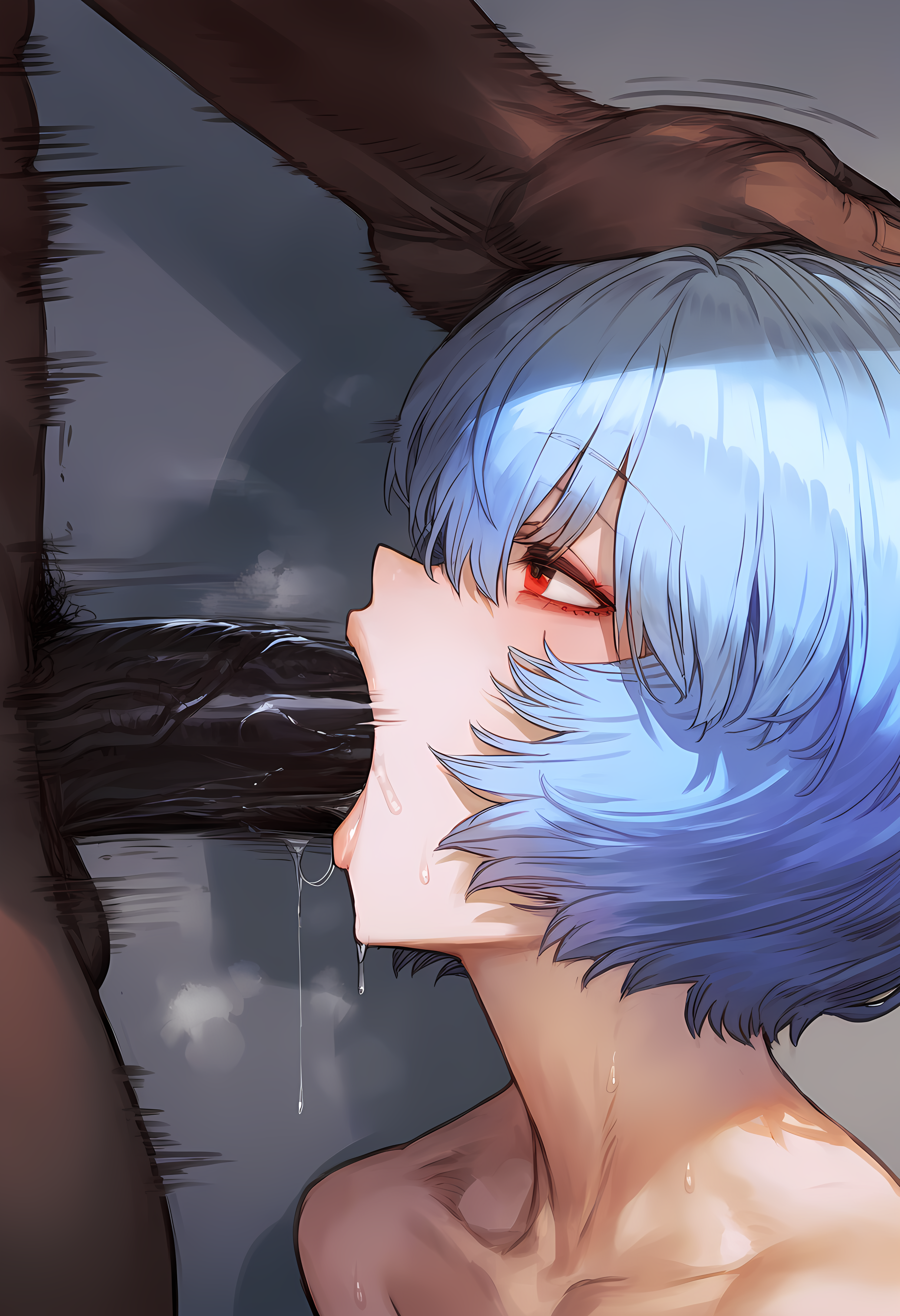 Rei Ayanami BBC Hentai