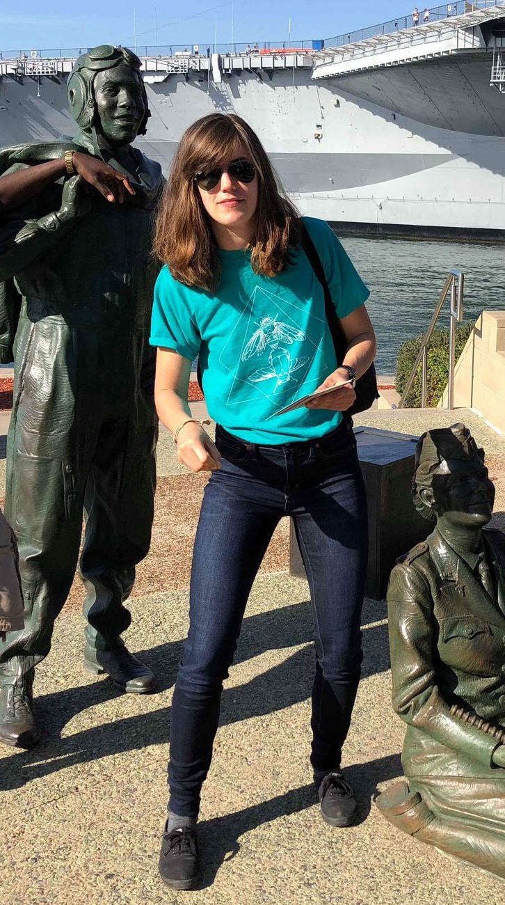 Sexy nerdy slut Danielle naked in public