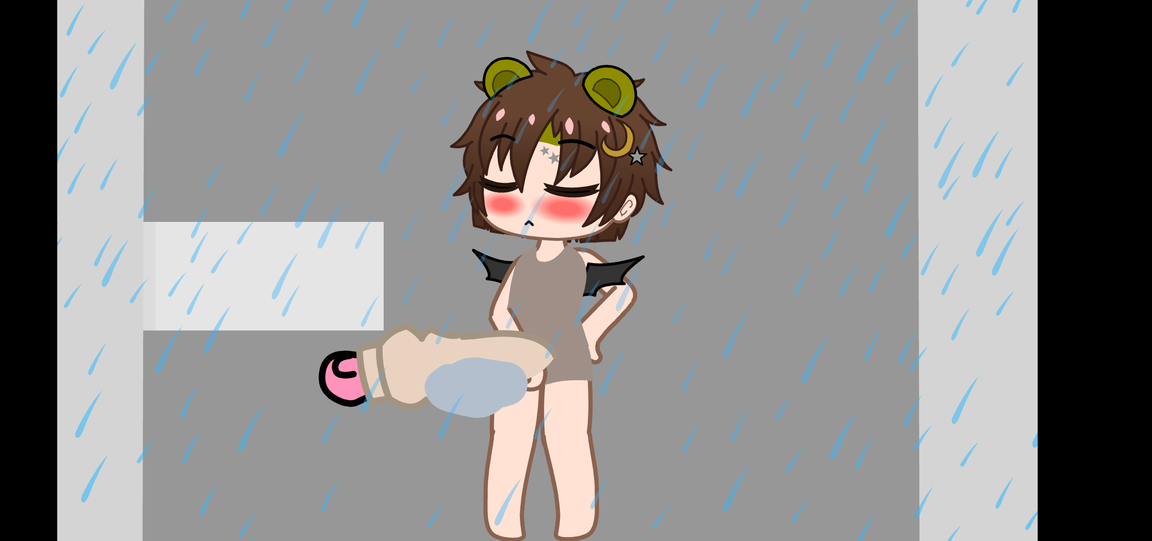 Unaware CC's shower [Tiny Michael, Unaware, Cock Vore]