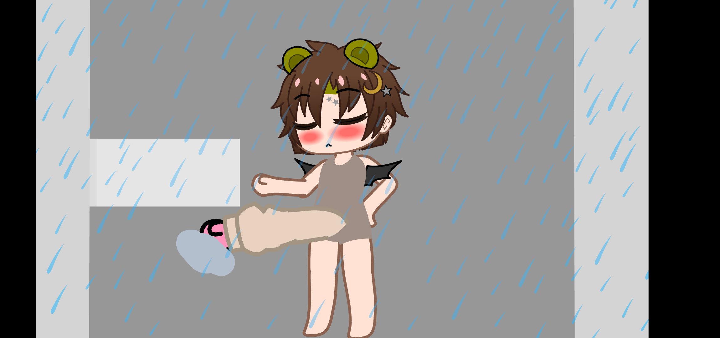 Unaware CC's shower [Tiny Michael, Unaware, Cock Vore]