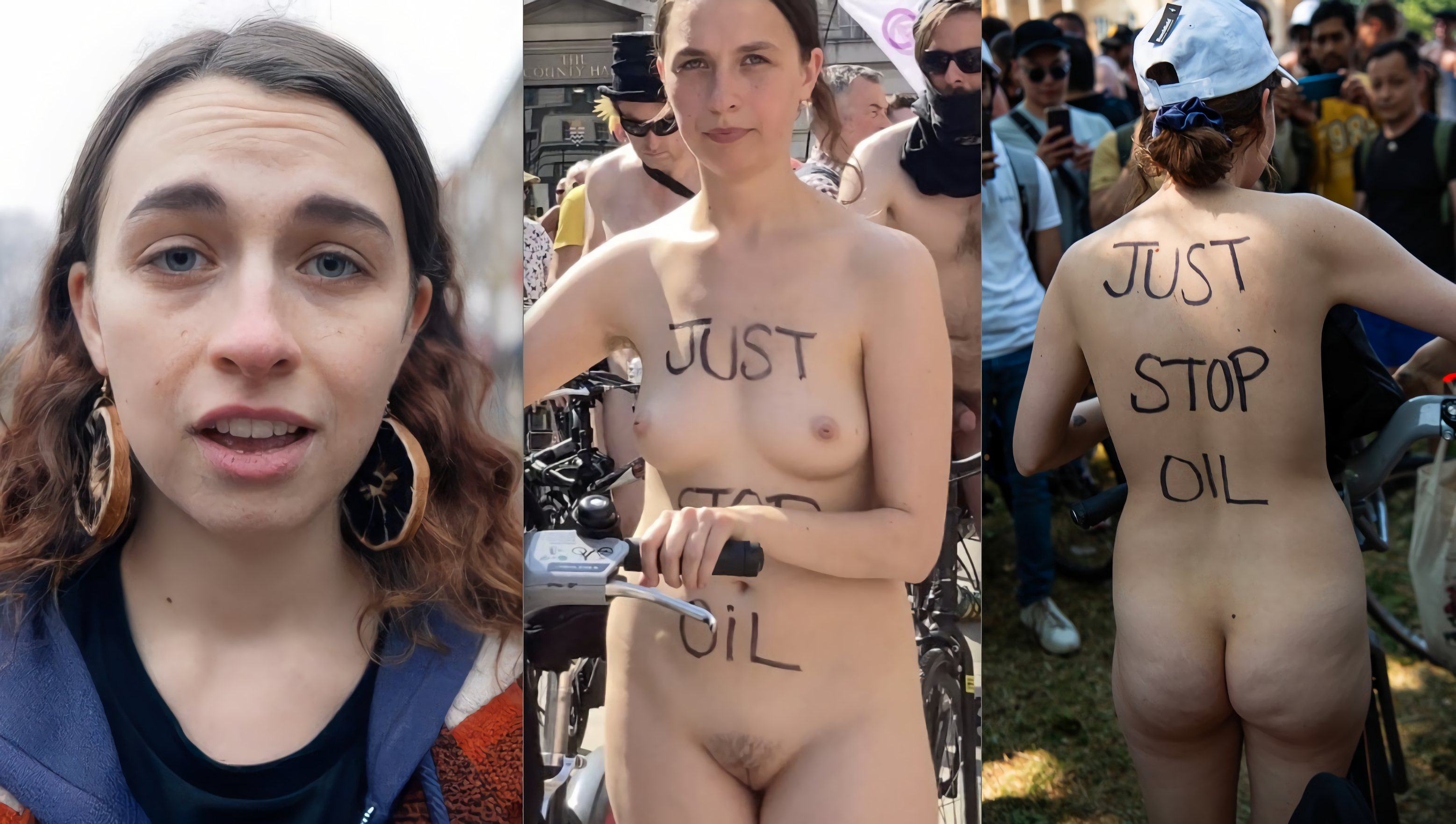 Fit slut Laura naked public