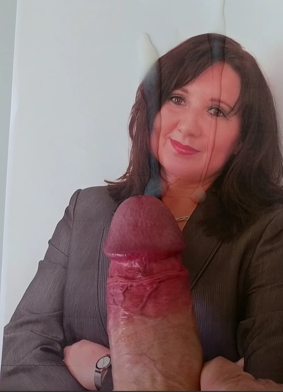 Secretary Michaela is a sexy cum target