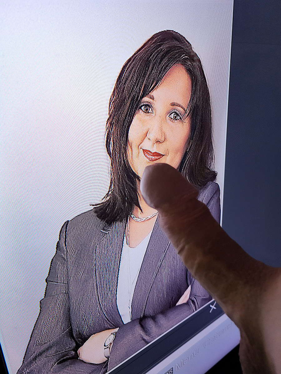 Secretary Michaela is a sexy cum target