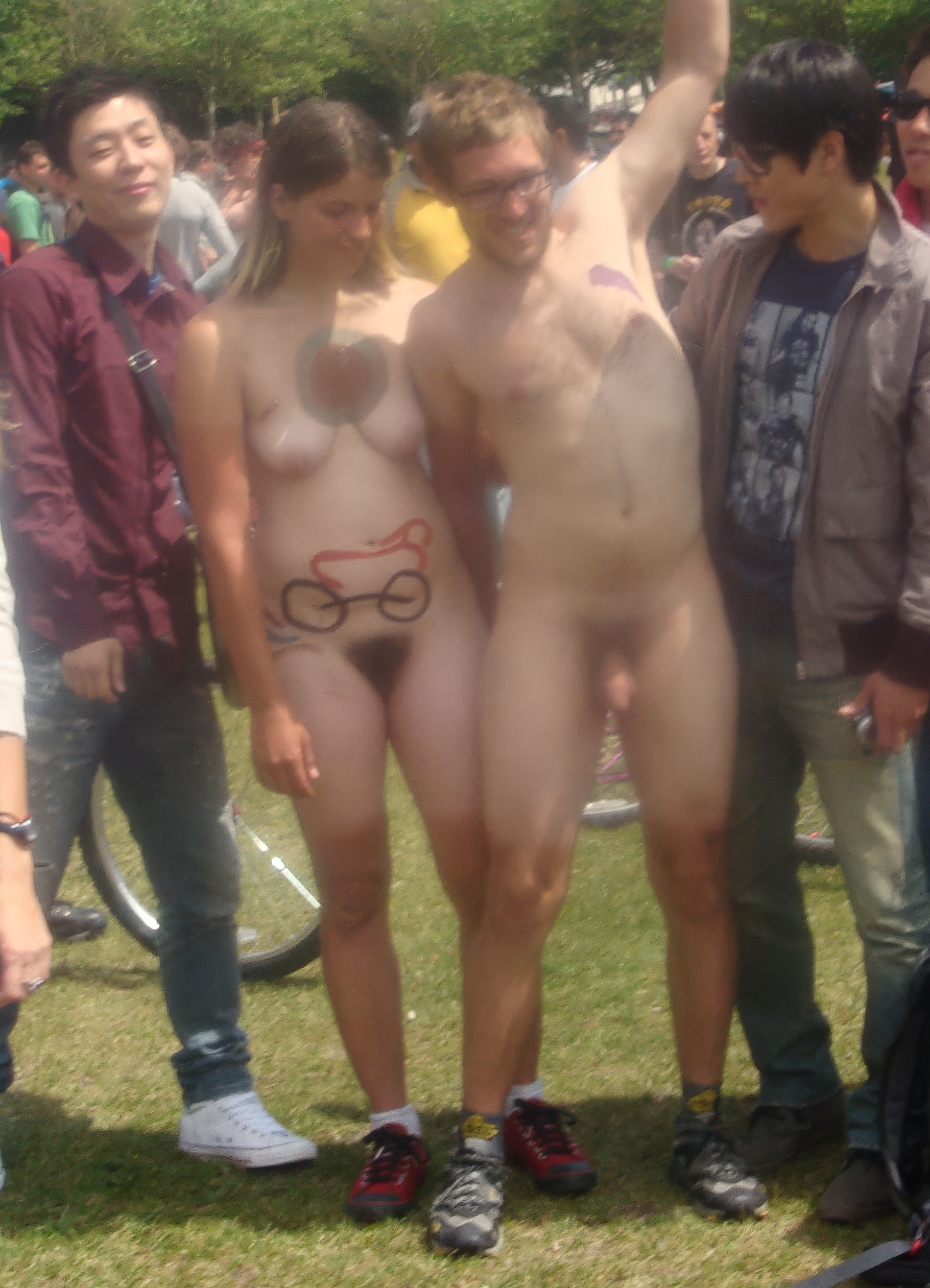 Cute slut Valkyrie naked public