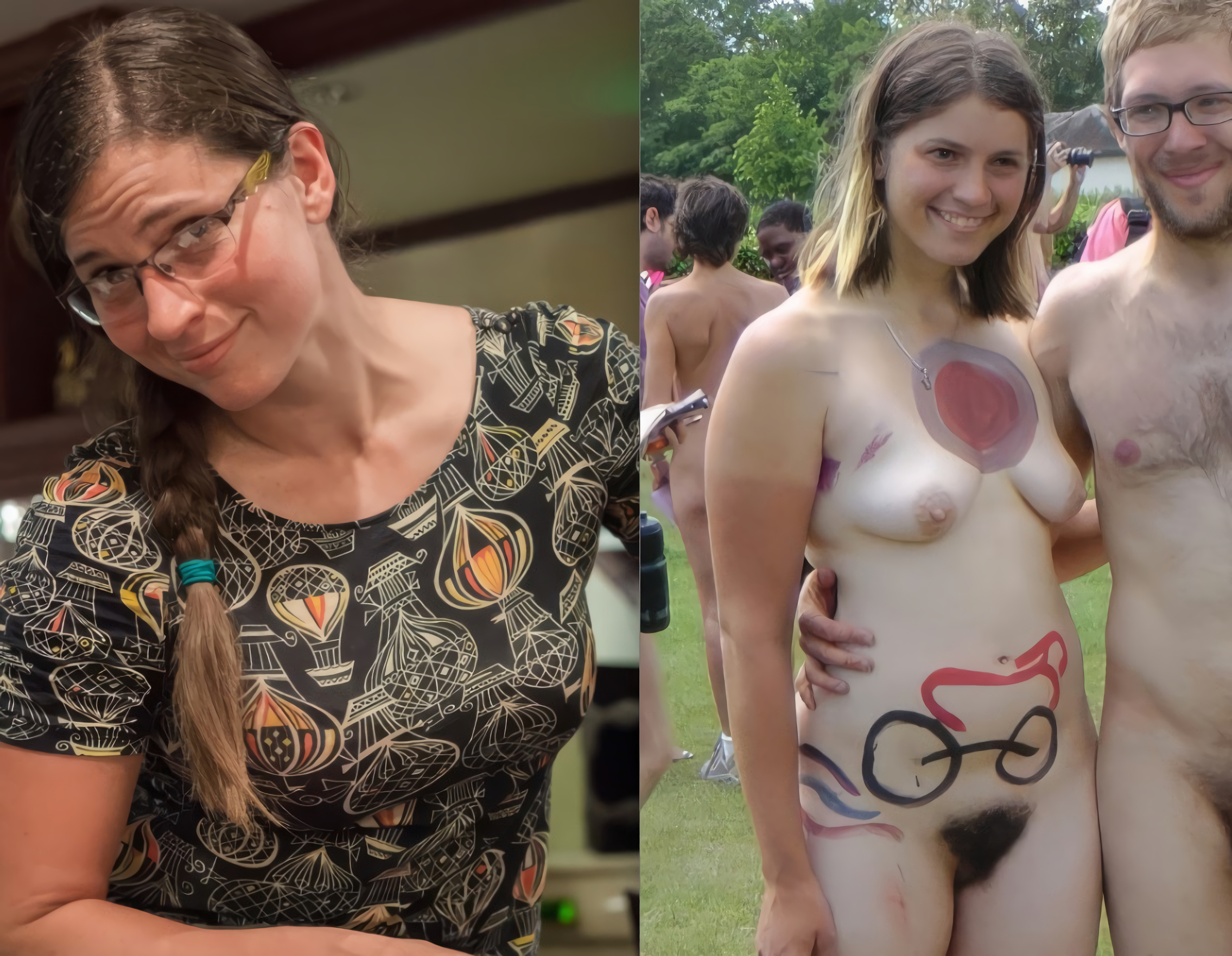 Cute slut Valkyrie naked public