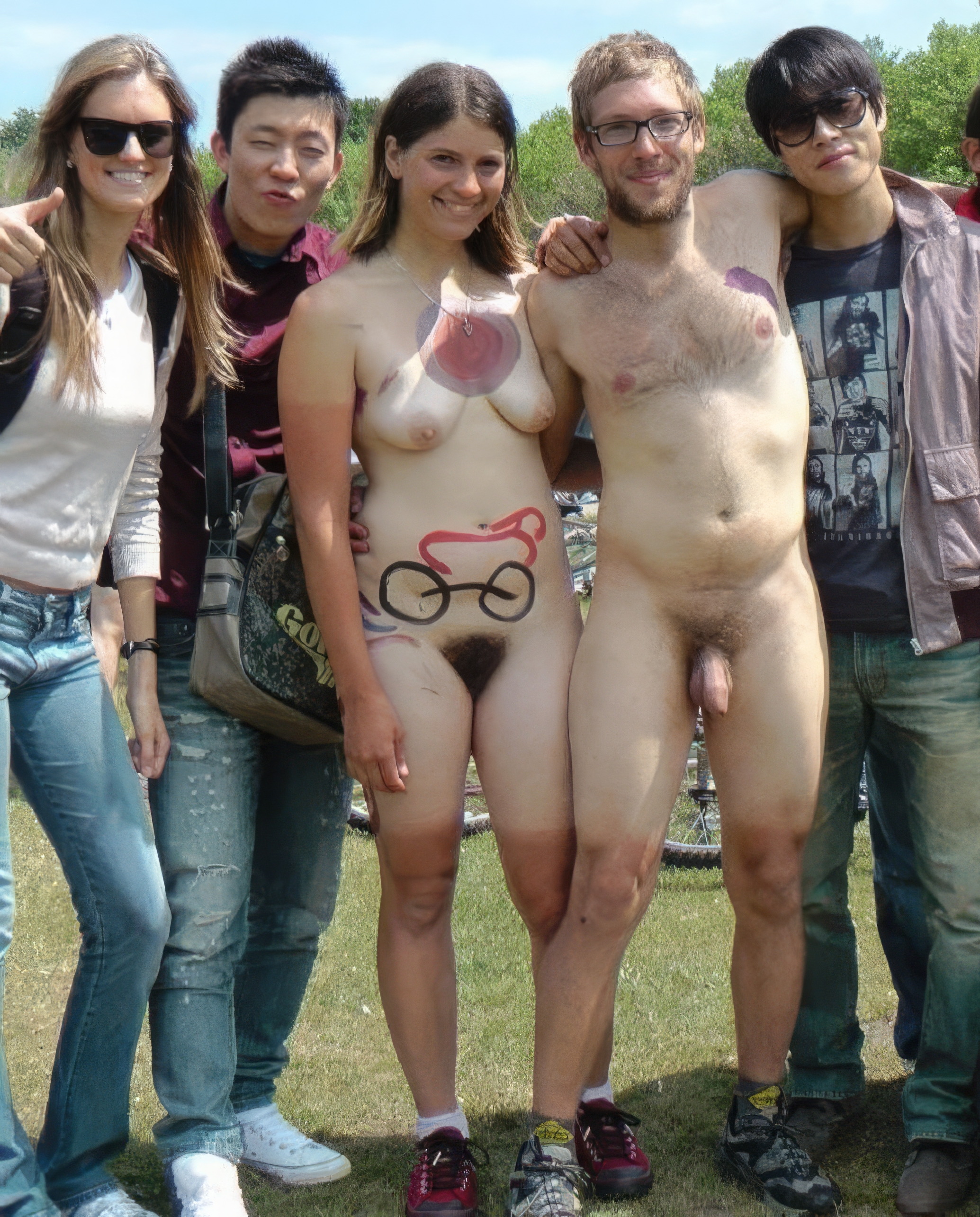 Cute slut Valkyrie naked public