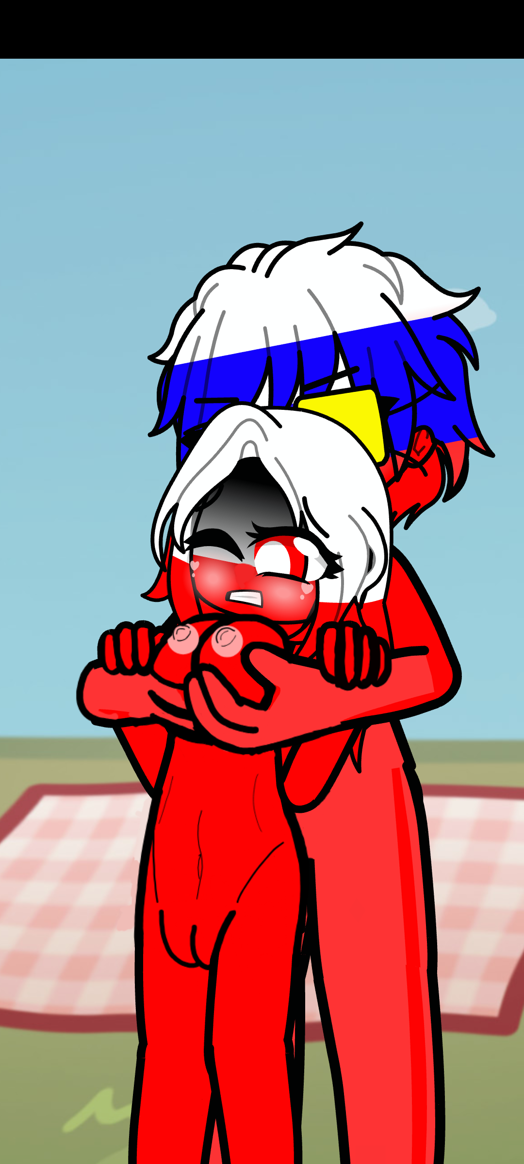 Imperialist Russia play with Poland's boobs