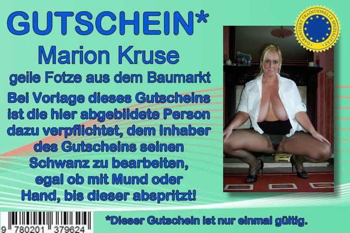 horny slut and  web sow Marion Kruse