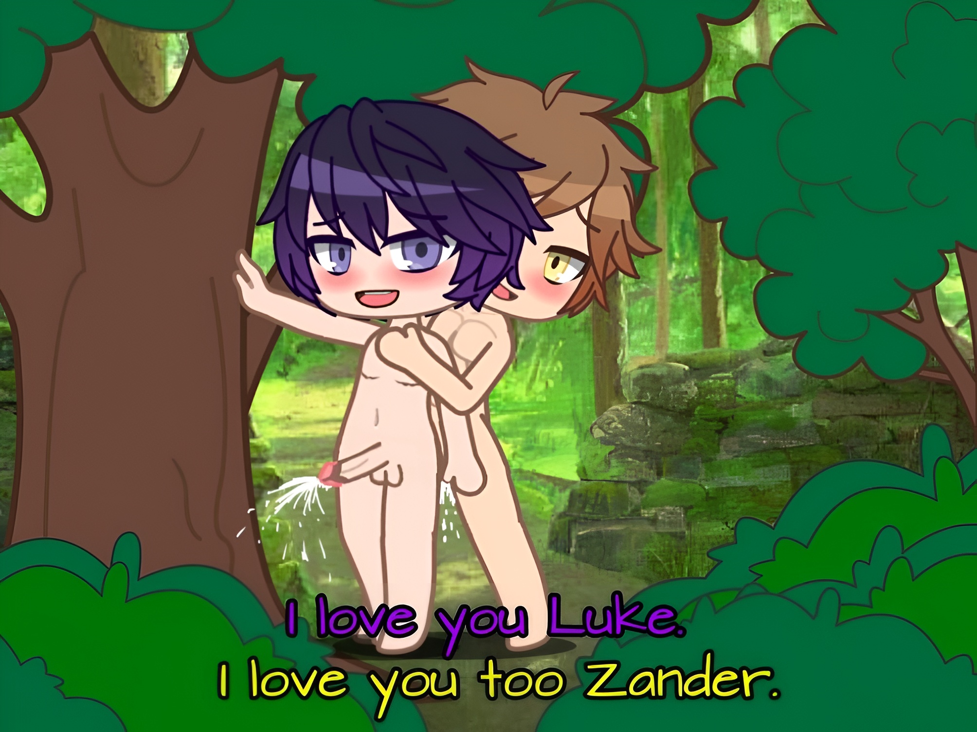 Luke and Zander having sex in the Woods.(Old post)