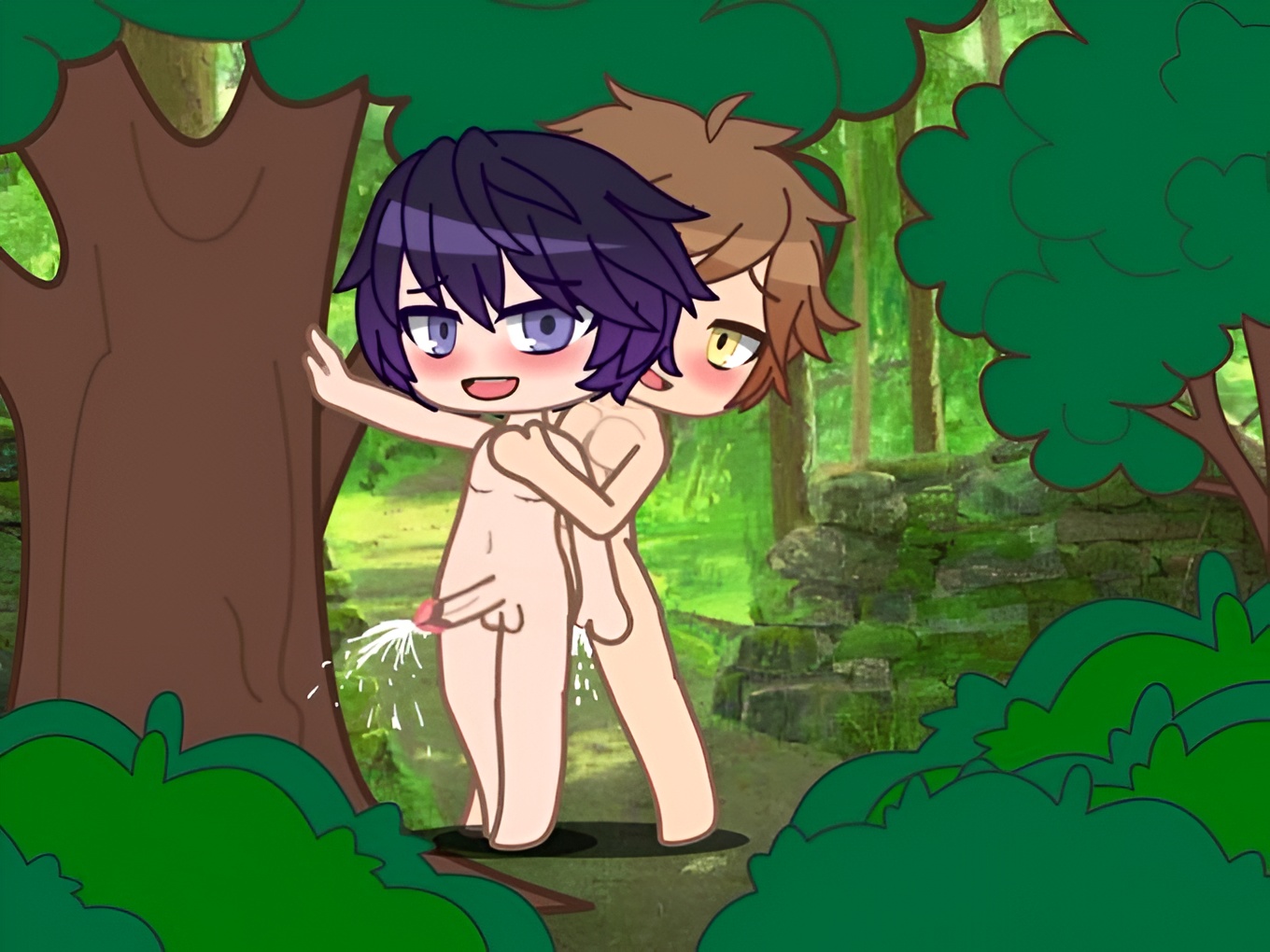 Luke and Zander having sex in the Woods.(Old post)