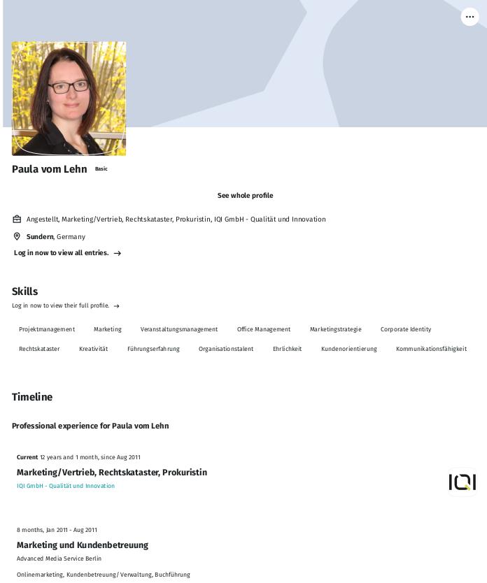 Paula von Lehn aus Sundern, Germany