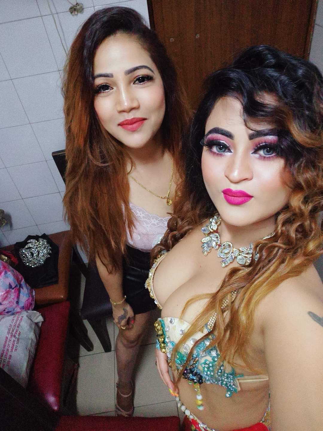 Indian Item Girls Stage Dancing