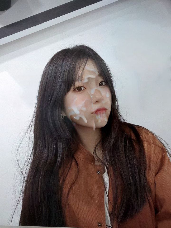 Cute asian girl loves man juice