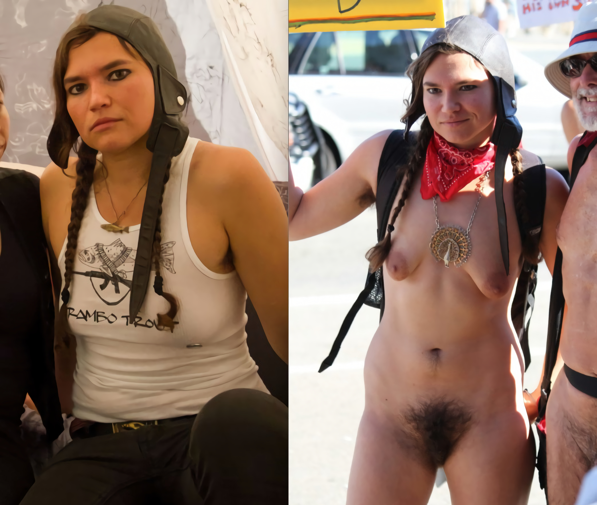 Slut Kelsey nude in public