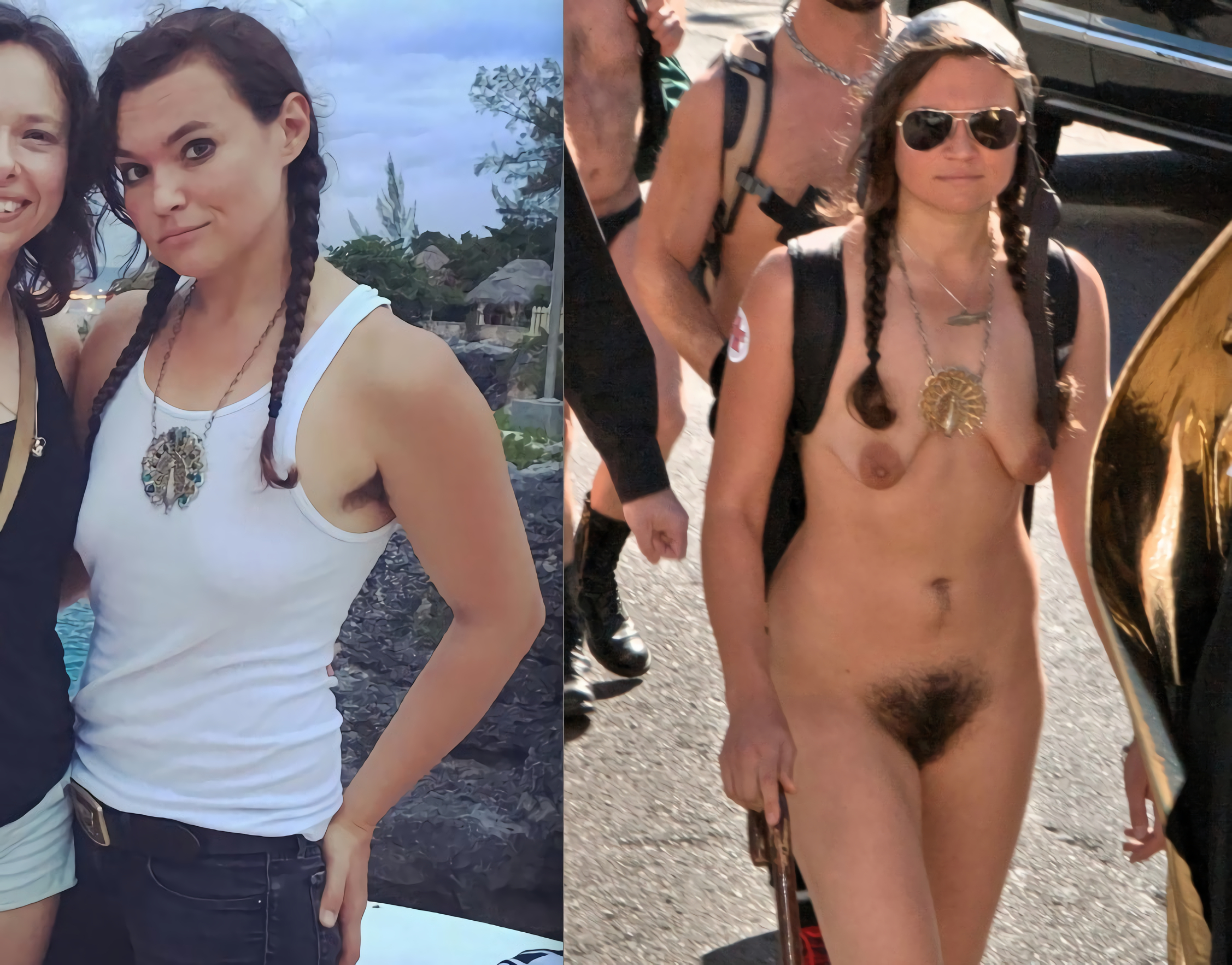 Slut Kelsey nude in public