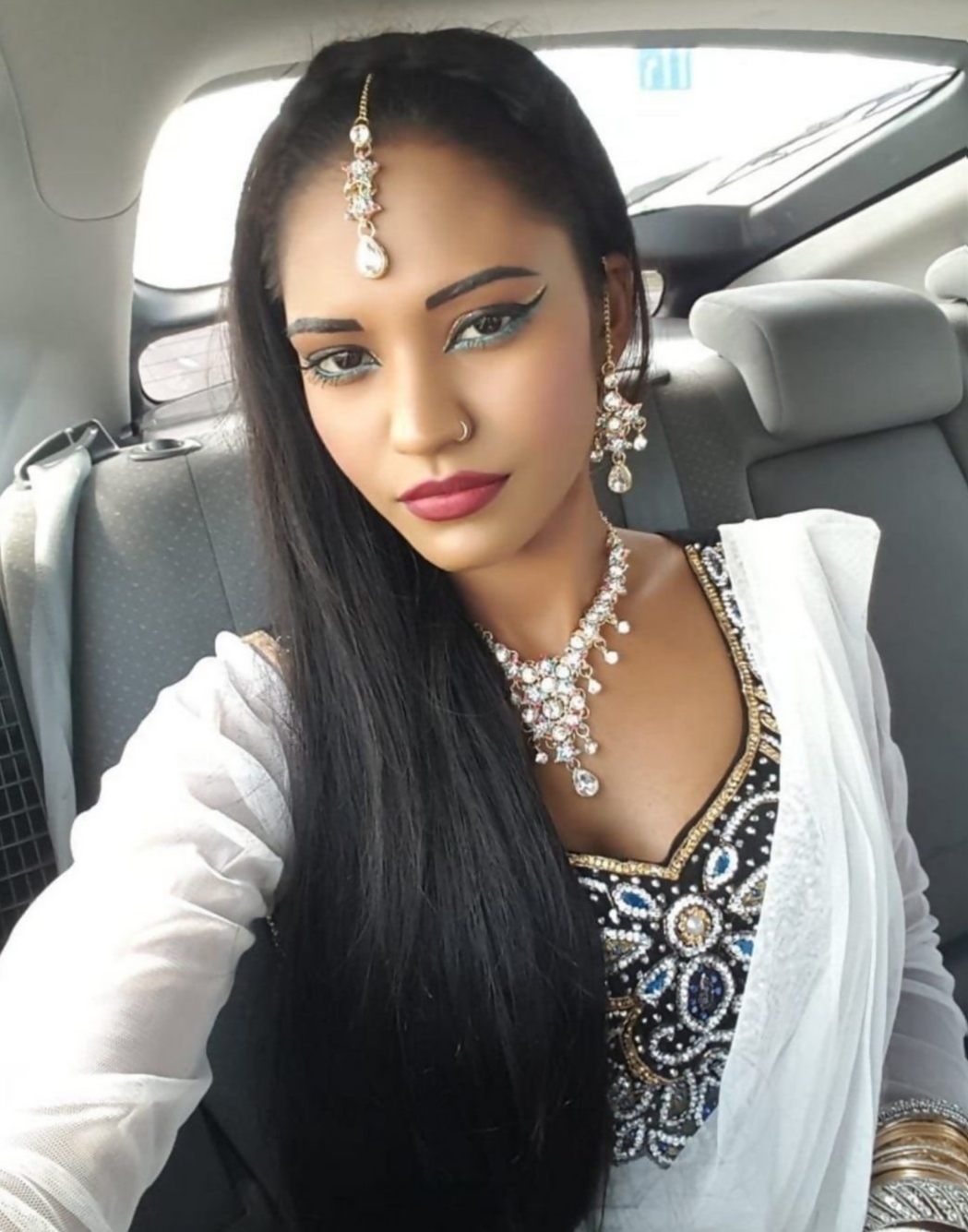 British Indian Horny Long Hair Girl