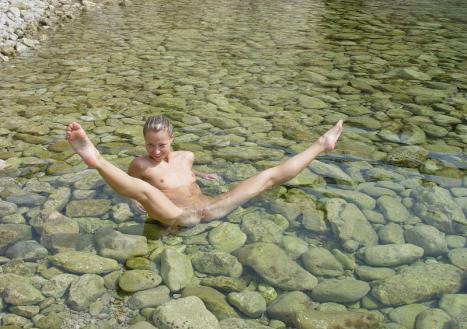 Adrianka the sweet girl next door with friend