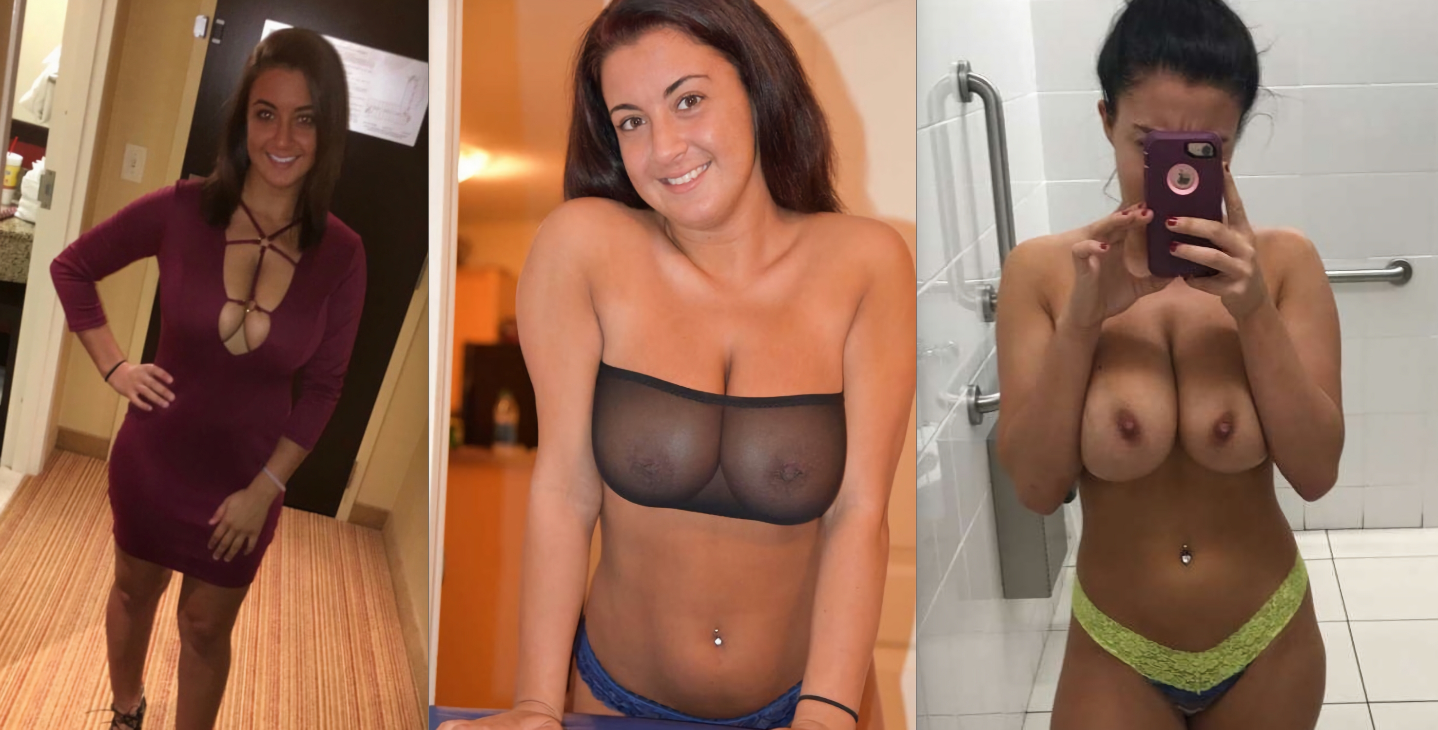 Sexy fitness instructor Gabbie huge tits