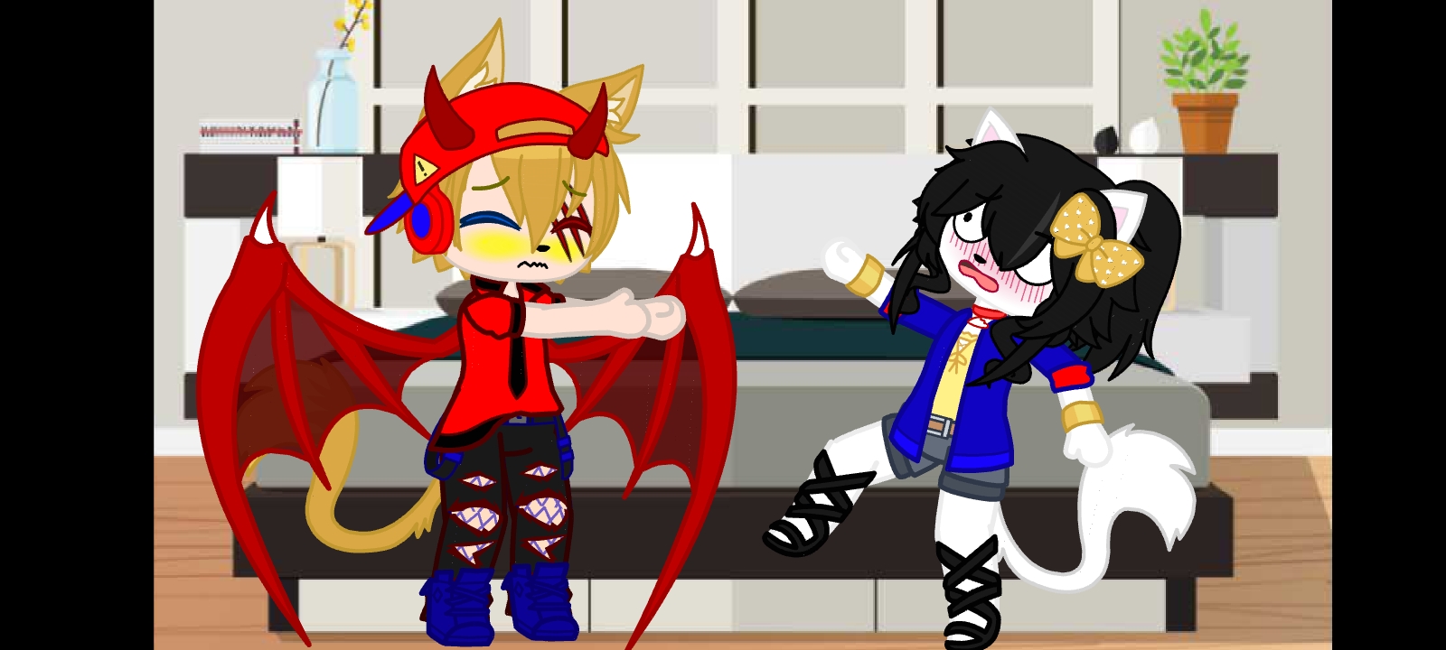 Jasper wets his Diaper and Kitty enjoys sucking his cock.